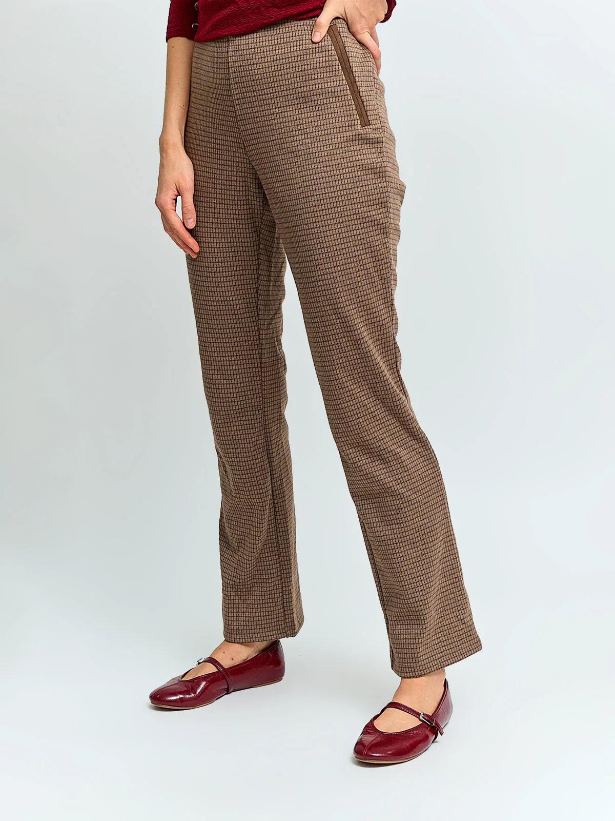 PANTALÓN MUJER CACHAREL TIPO CALZA RECTO - 2
