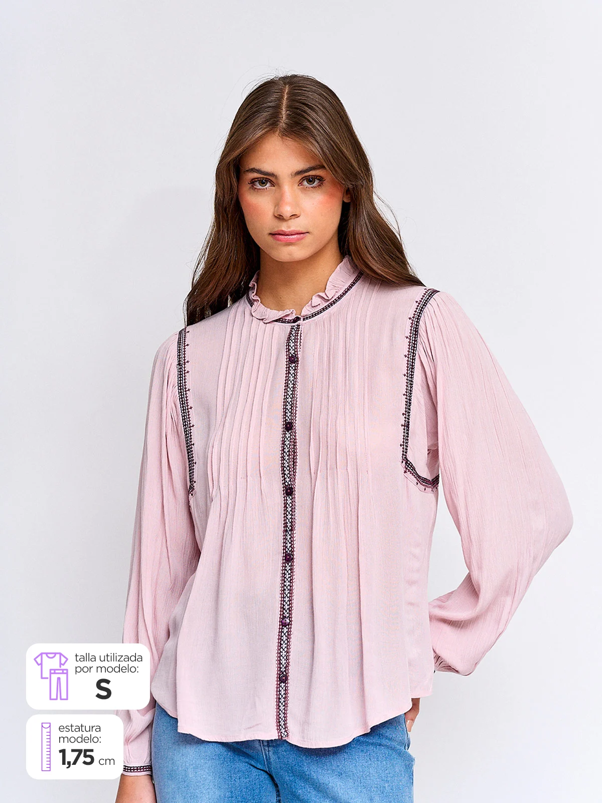 BLUSA MUJER TATIENNE MANGA LARGA - 1
