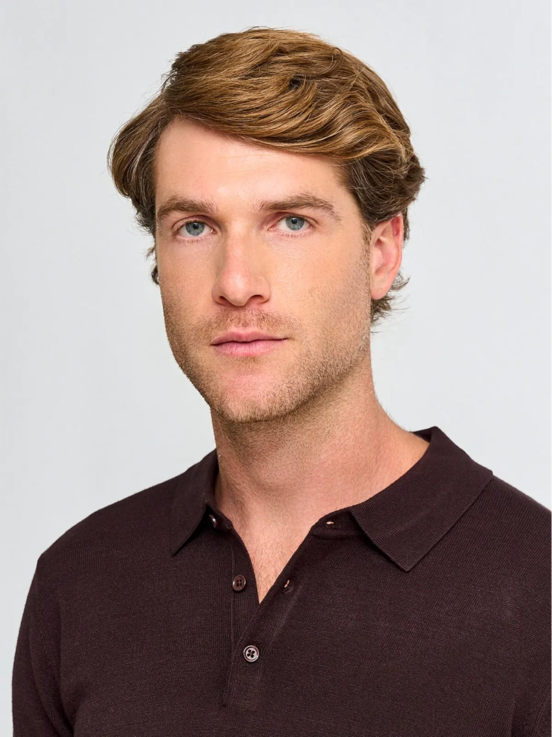 SWEATER HOMBRE CACHAREL CUELLO POLO BOTONES - 3