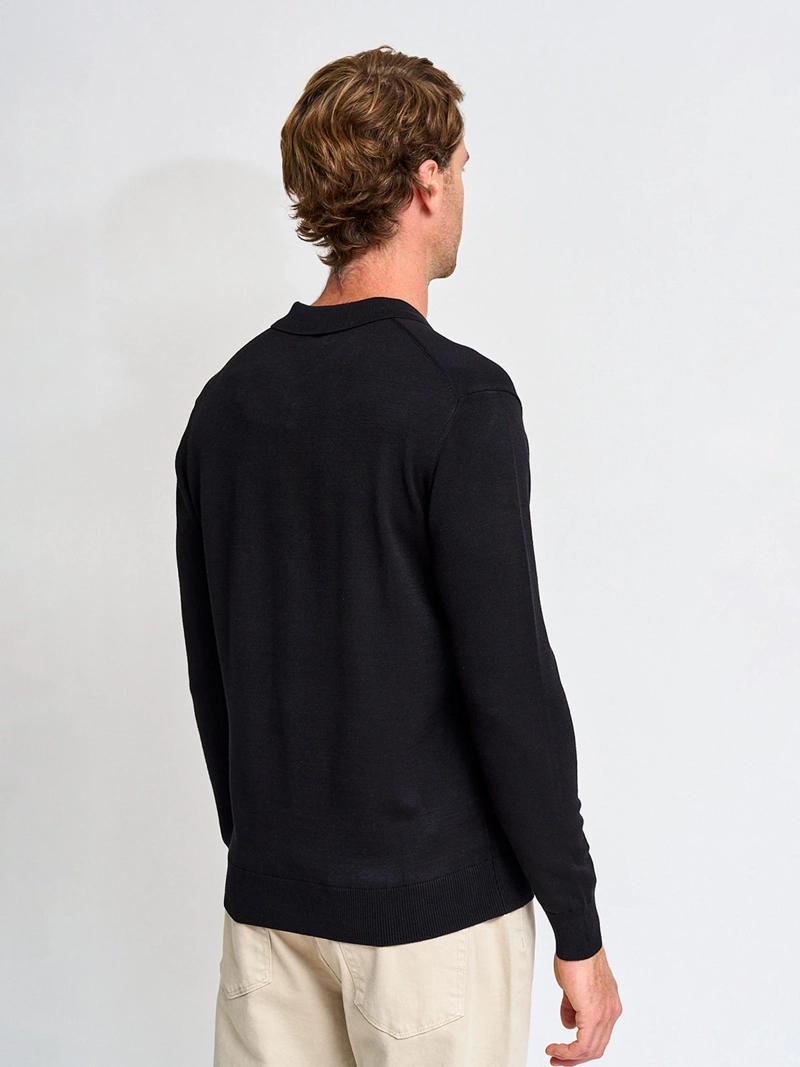 SWEATER HOMBRE CACHAREL CUELLO POLO BOTONES - 2