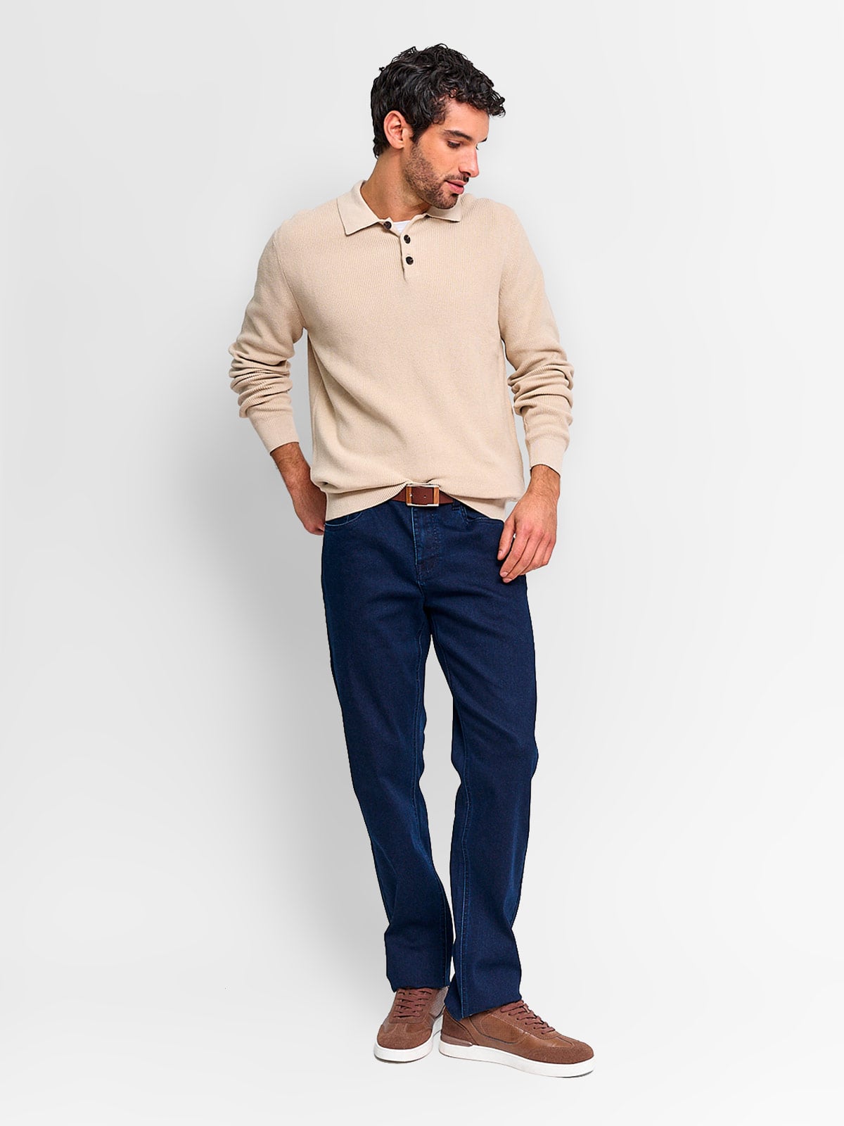 SWEATER HOMBRE REGATTA ALGODÓN CUELLO POLO - 4