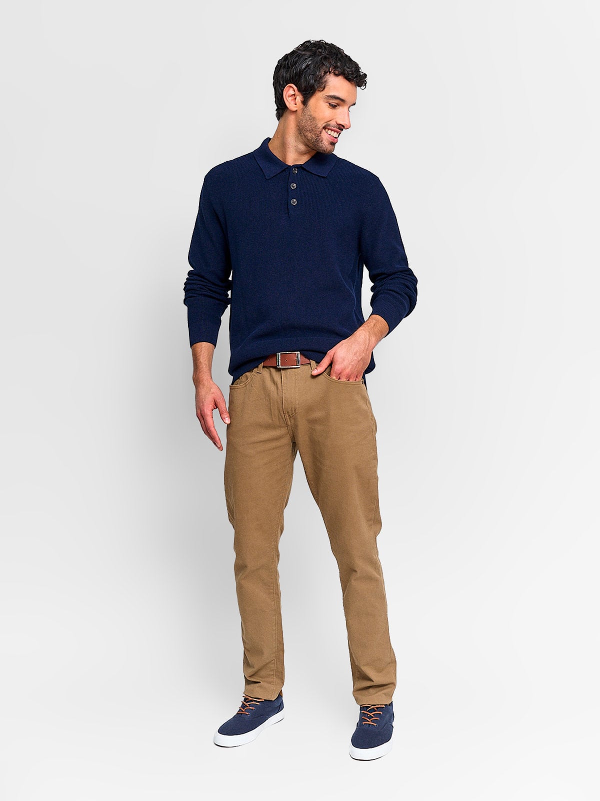 SWEATER HOMBRE REGATTA ALGODÓN CUELLO POLO - 4