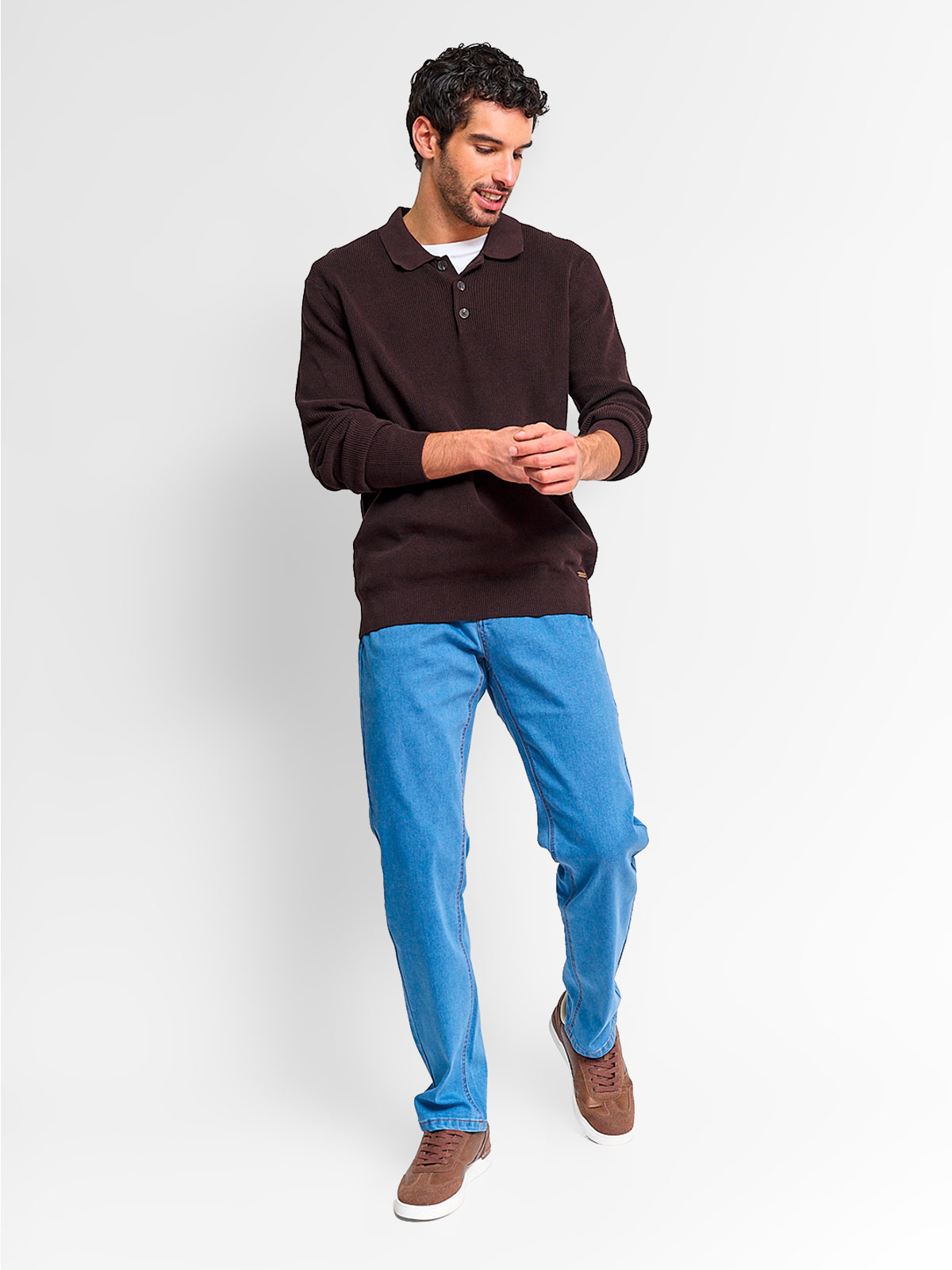 SWEATER HOMBRE REGATTA ALGODÓN CUELLO POLO - 4