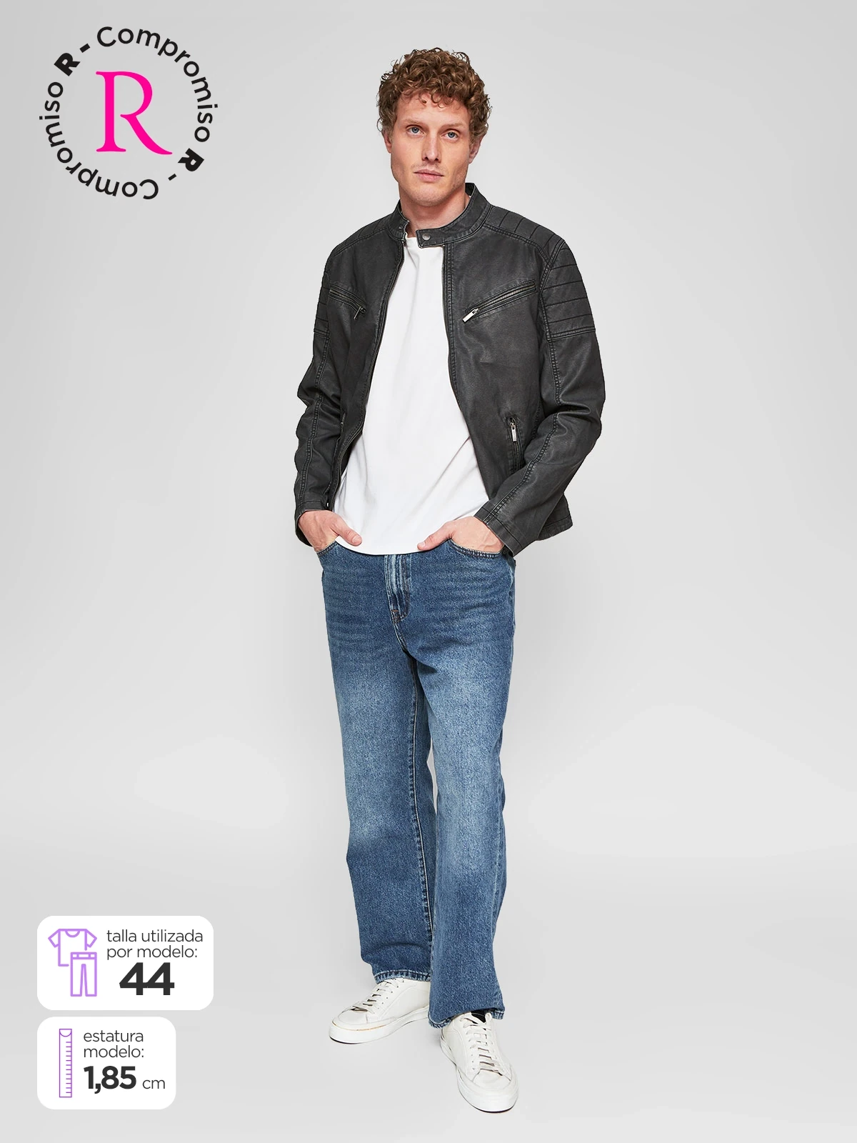 JEANS HOMBRE BARBADOS ALGODÓN BÁSICO LOOSE - 1