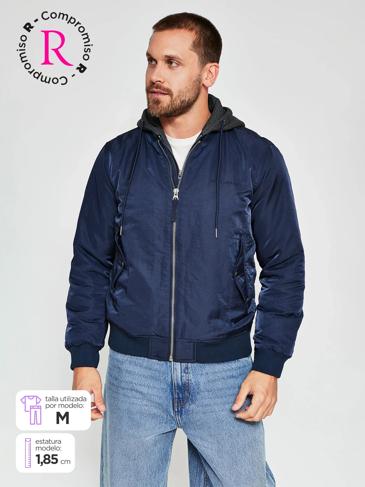CHAQUETA HOMBRE PEPE JEANS BOMBER GORRO - 1