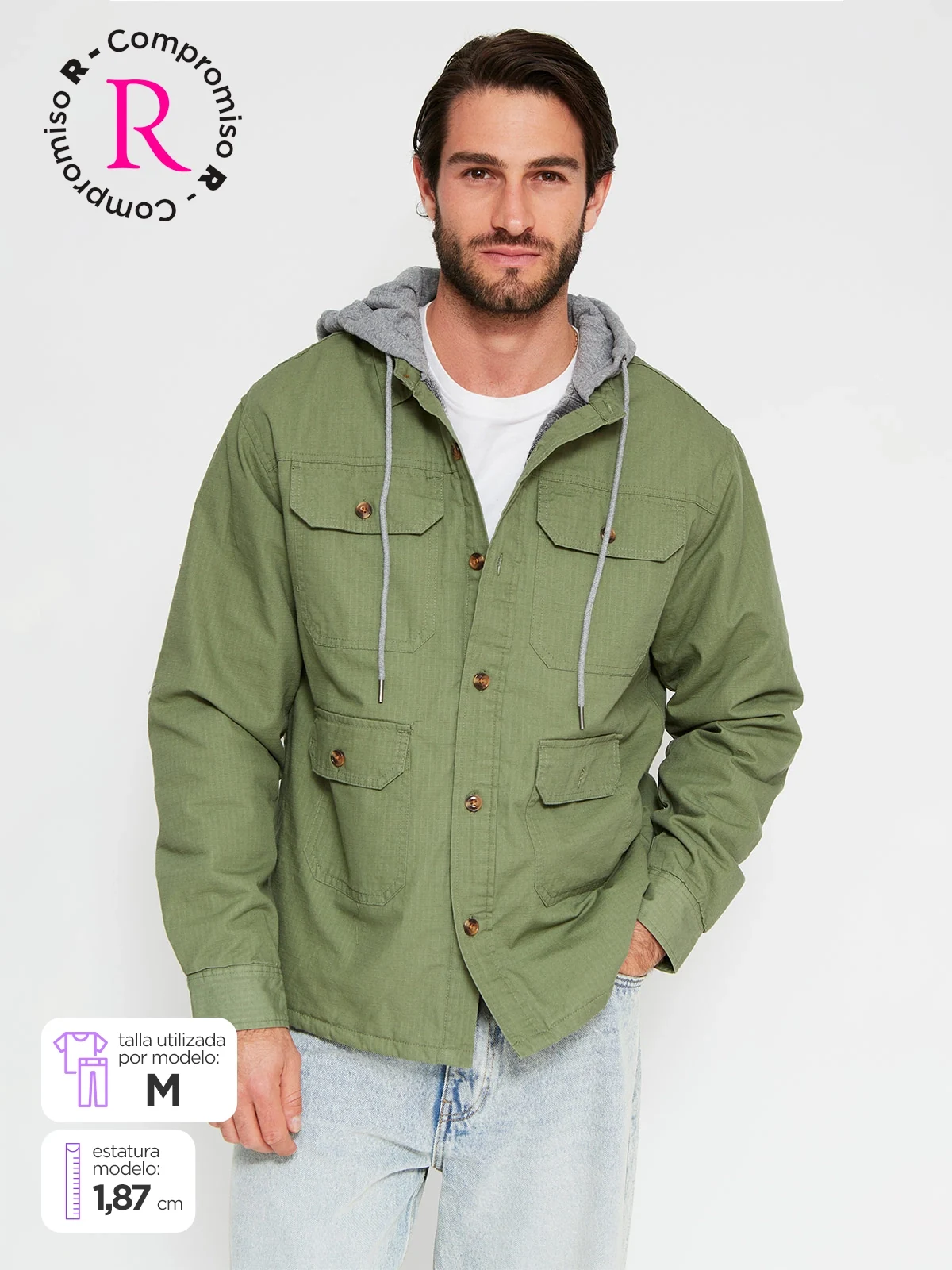 CHAQUETA HOMBRE AEROPOSTALE ALGODÓN