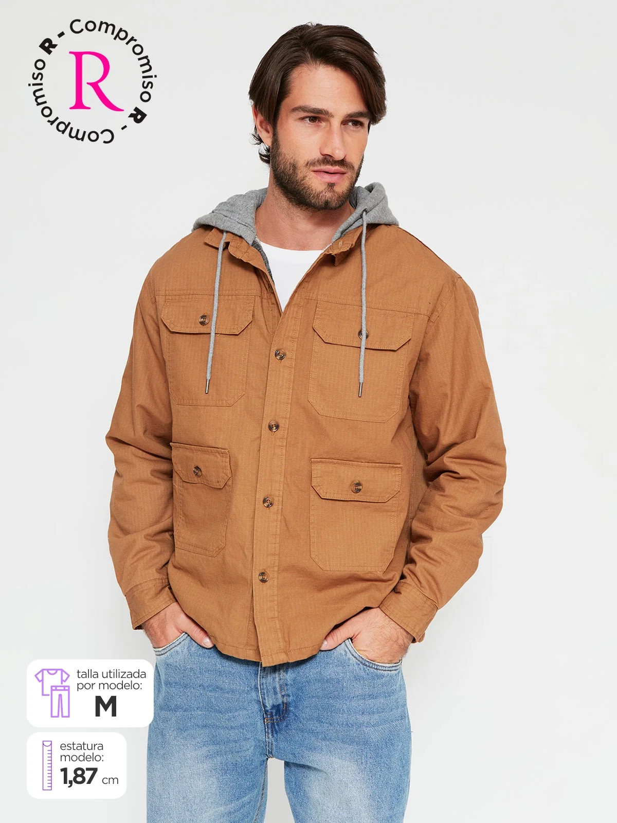 CHAQUETA HOMBRE AEROPOSTALE ALGODÓN  - 1