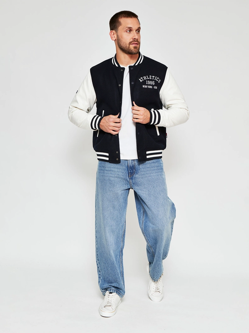 CHAQUETA HOMBRE ROBERT LEWIS MANGAS ECOCUERO - 4