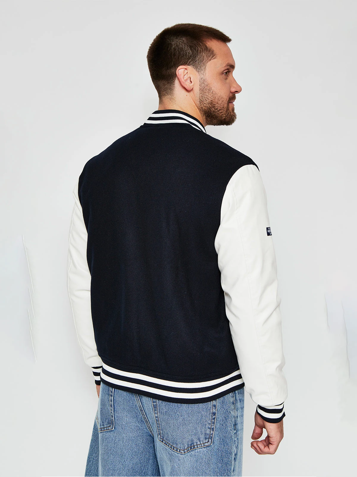 CHAQUETA HOMBRE ROBERT LEWIS MANGAS ECOCUERO - 2