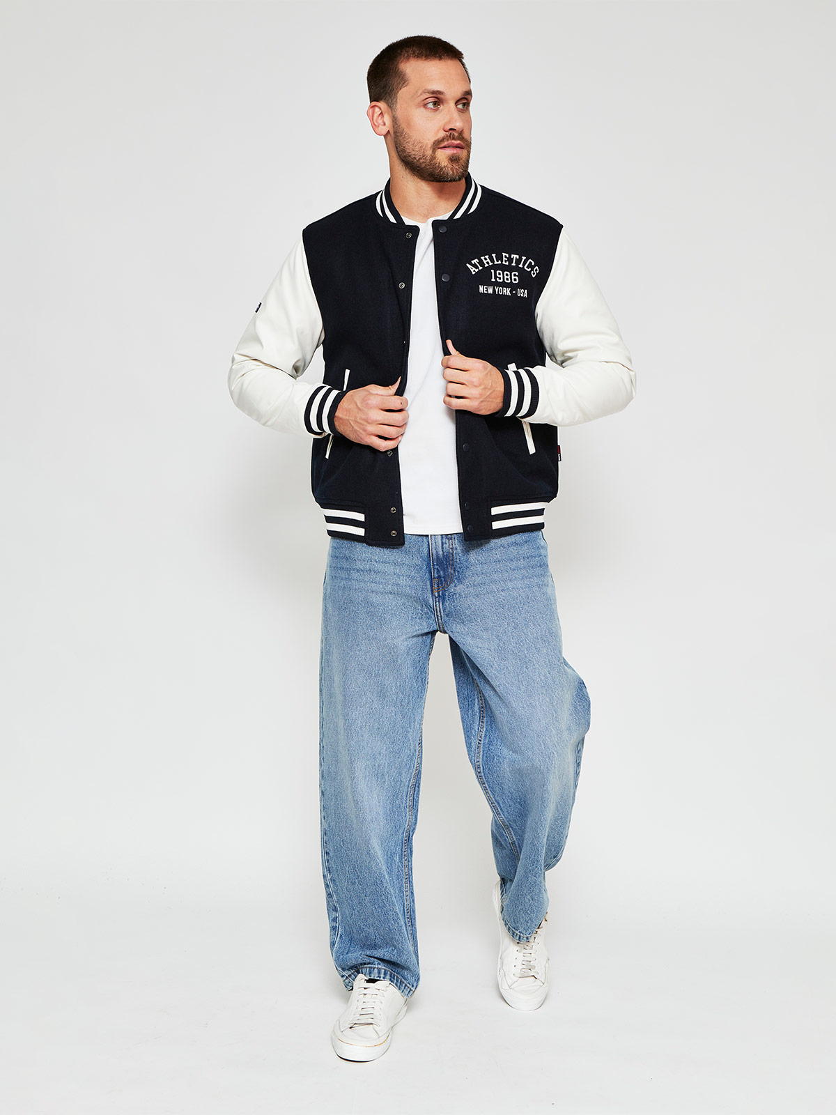 CHAQUETA HOMBRE ROBERT LEWIS MANGAS ECOCUERO - 4