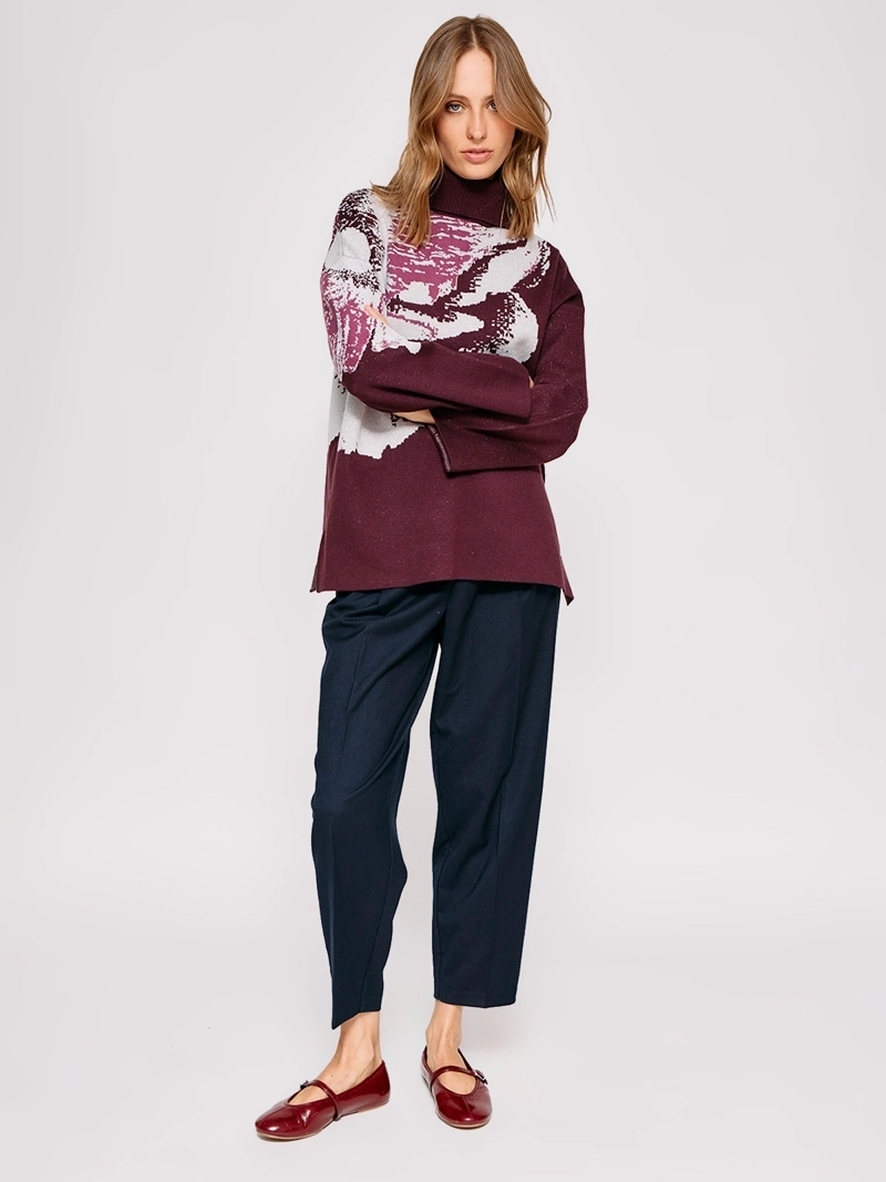 SWEATER MUJER CACHAREL CUELLO BEATLE MANGA LARGA - 4