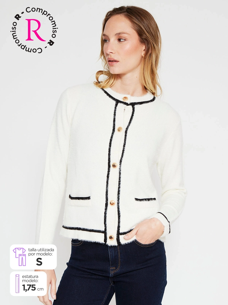 CARDIGAN MUJER CACHAREL BOTONES - 1