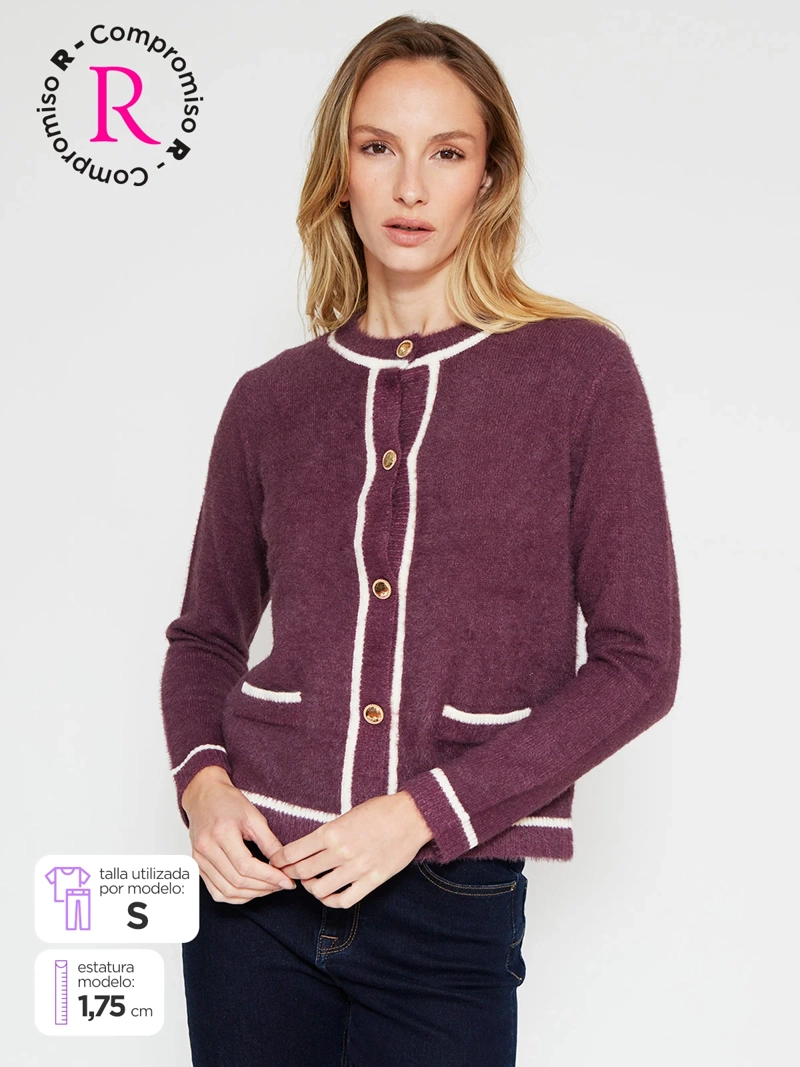 CARDIGAN MUJER CACHAREL BOTONES - 1
