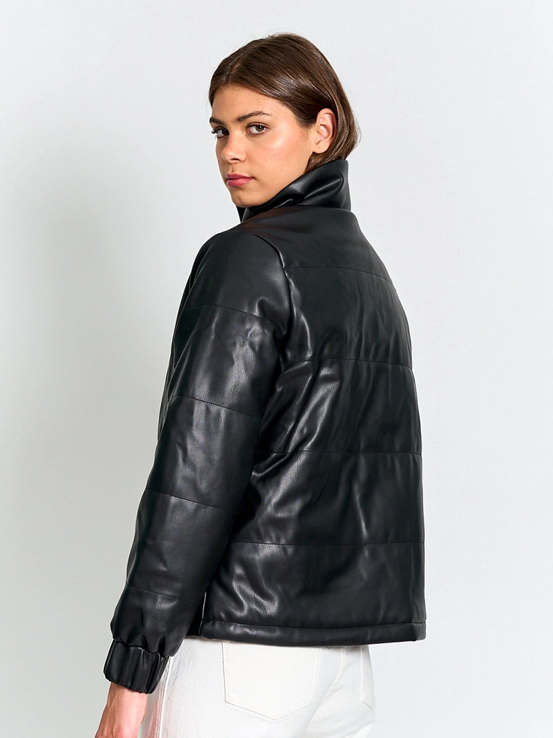 CHAQUETA MUJER AZIZ MANGA LARGA EFECTO PIEL - 2