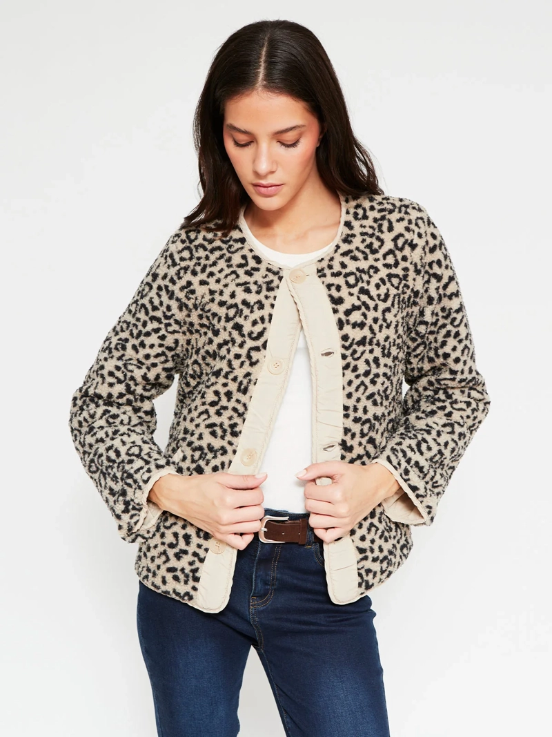 CHAQUETA MUJER AZIZ MANGA LARGA REVERSIBLE - 2