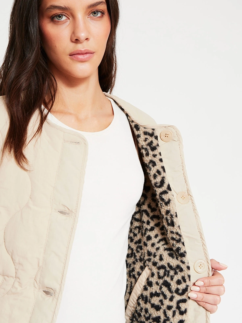CHAQUETA MUJER AZIZ MANGA LARGA REVERSIBLE - 4