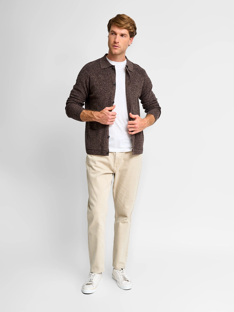 CARDIGAN HOMBRE CACHAREL ALGODÓN HALF ZIPPER - 4