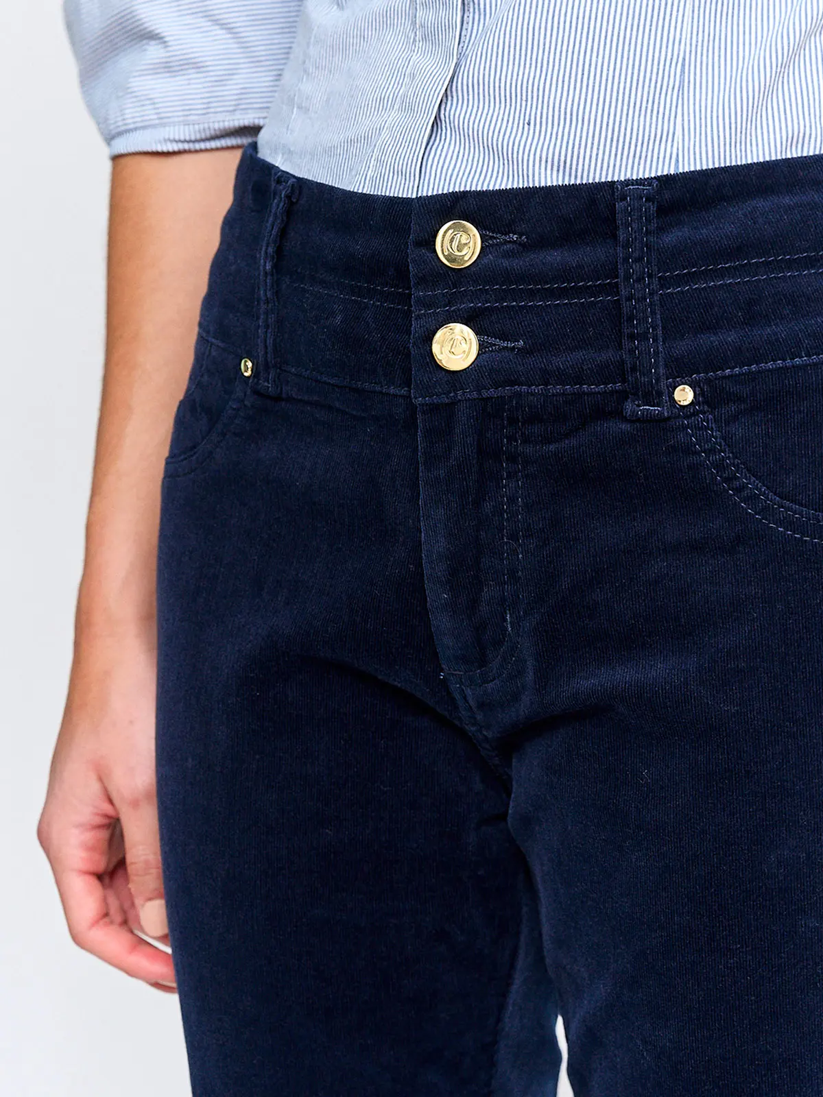 PANTALÓN MUJER CACHAREL ALGODÓN RECTO COTELÉ - 4