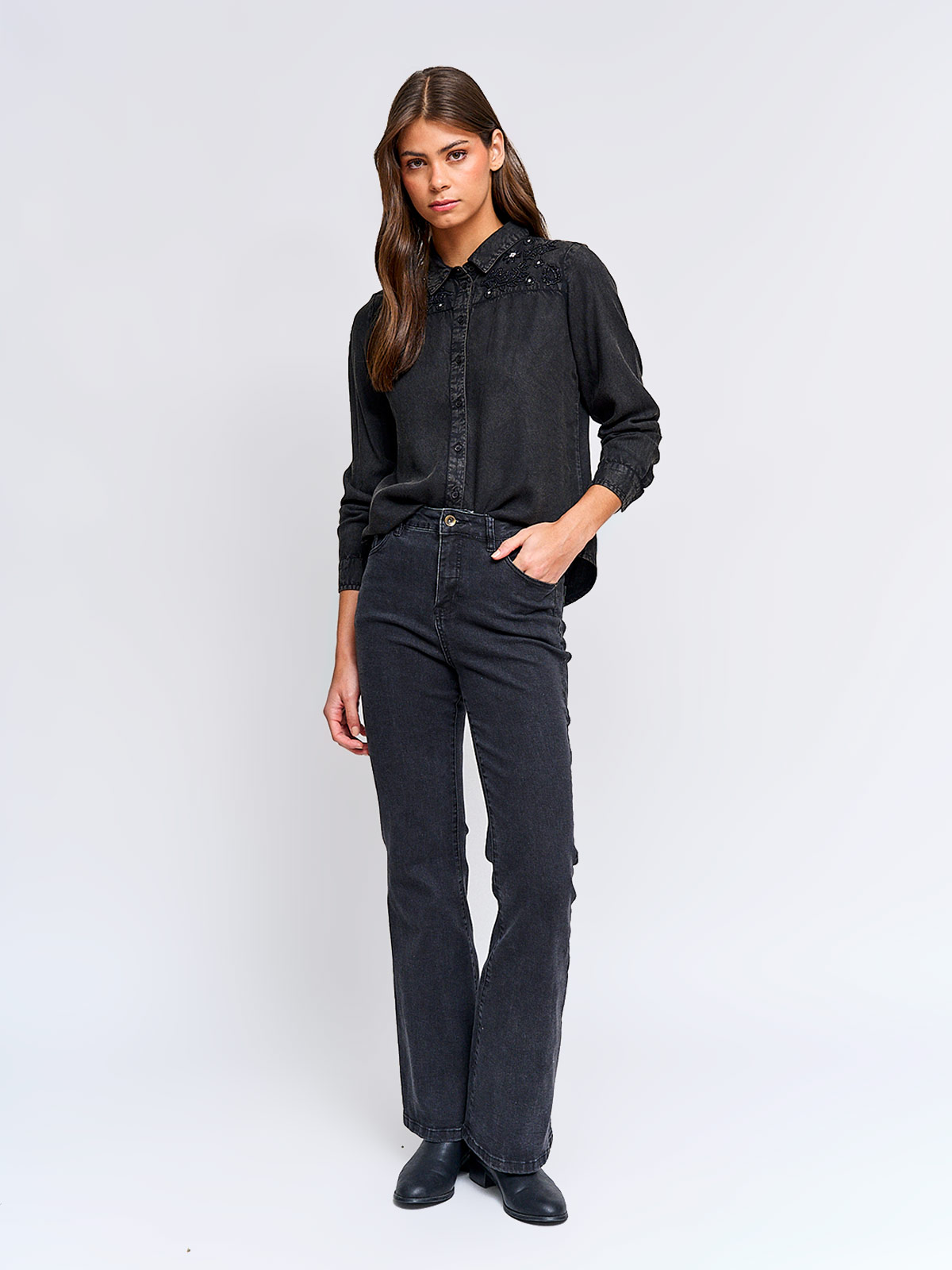 BLUSA MUJER TATIENNE MANGA LARGA MOSTACILLAS - 4