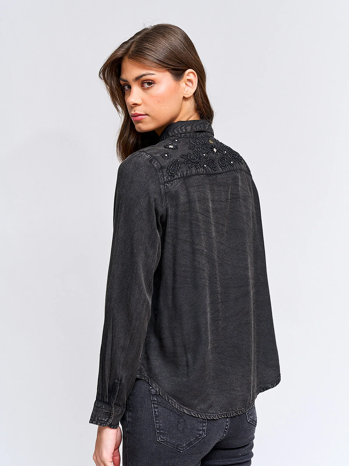 BLUSA MUJER TATIENNE MANGA LARGA MOSTACILLAS - 2