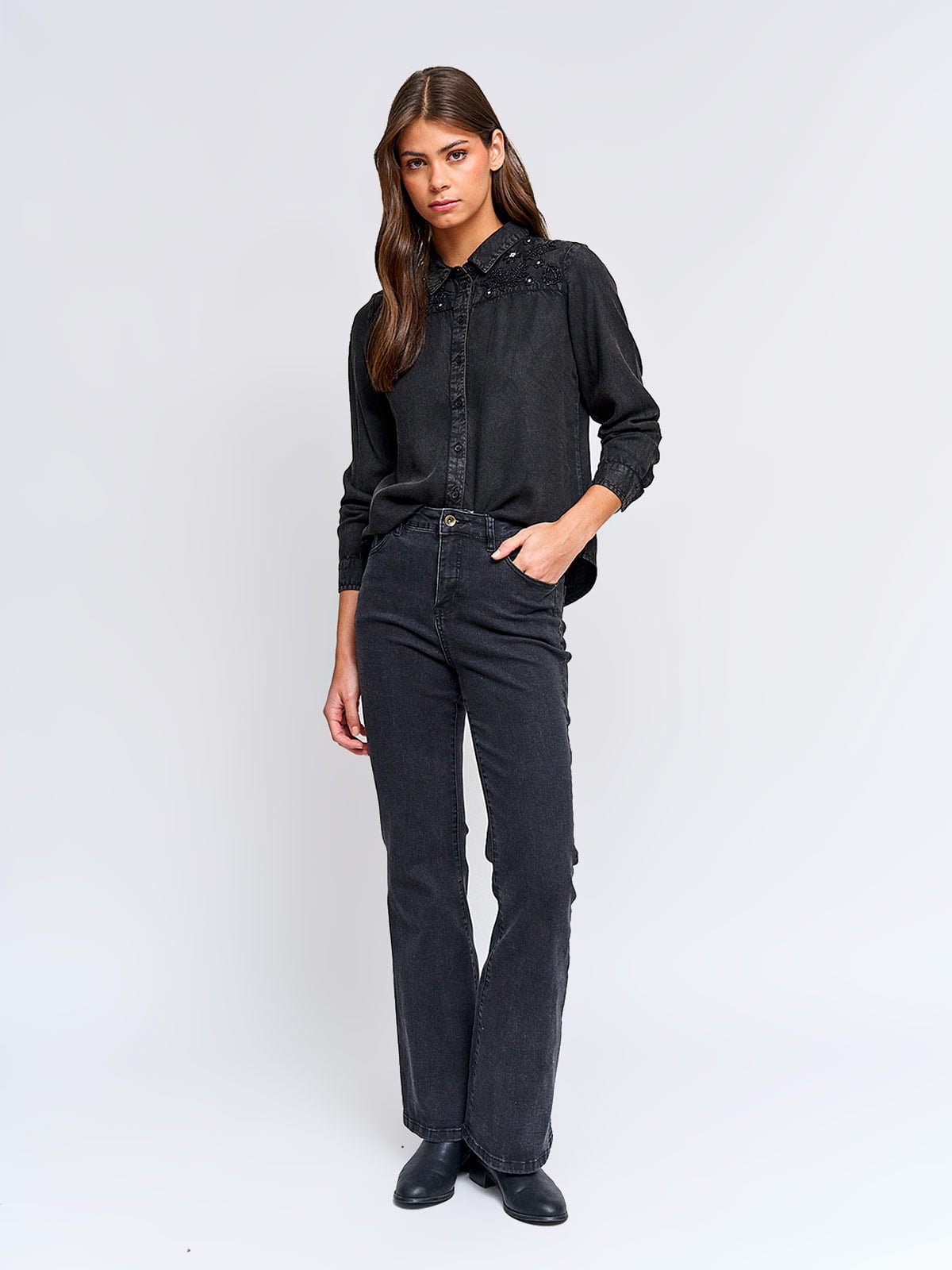 BLUSA MUJER TATIENNE MANGA LARGA MOSTACILLAS - 4
