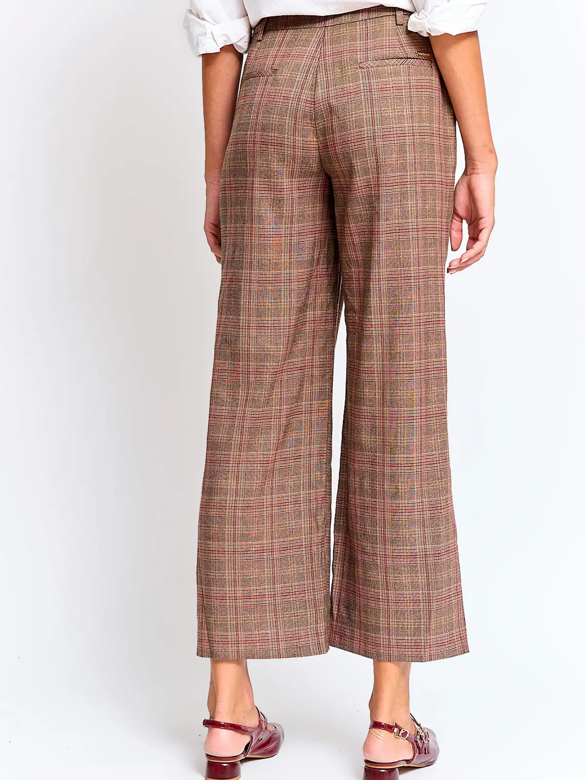 PANTALÓN MUJER CACHAREL FORMAL PIERNA ANCHA - 3