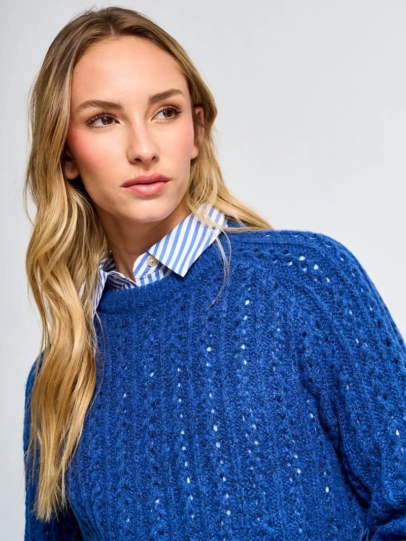 SWEATER MUJER REGATTA MANGA LARGA TRENZADO - 3