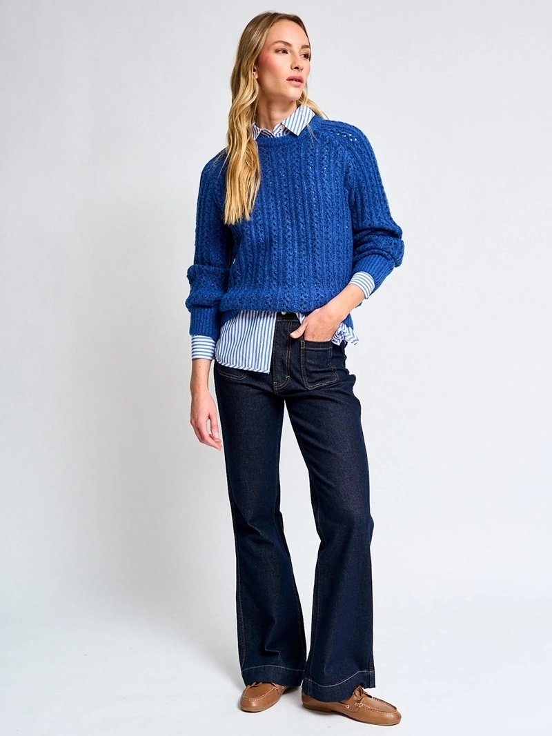 SWEATER MUJER REGATTA MANGA LARGA TRENZADO - 4