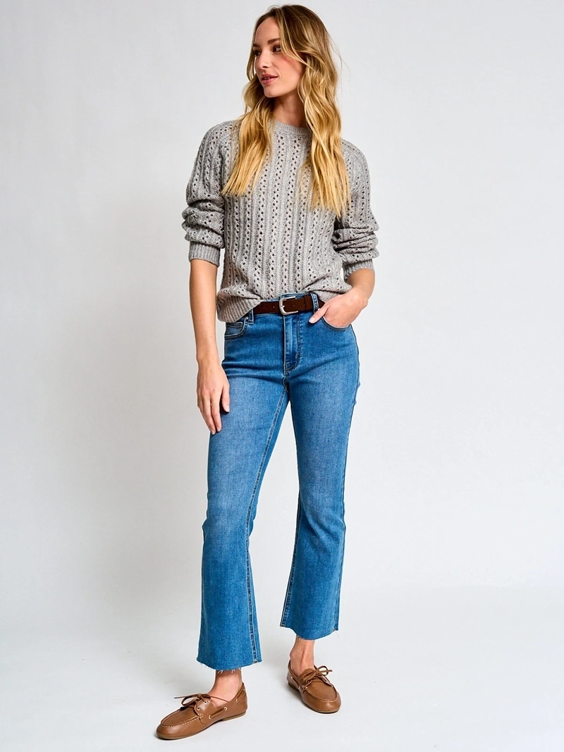 SWEATER MUJER REGATTA MANGA LARGA TRENZADO - 4