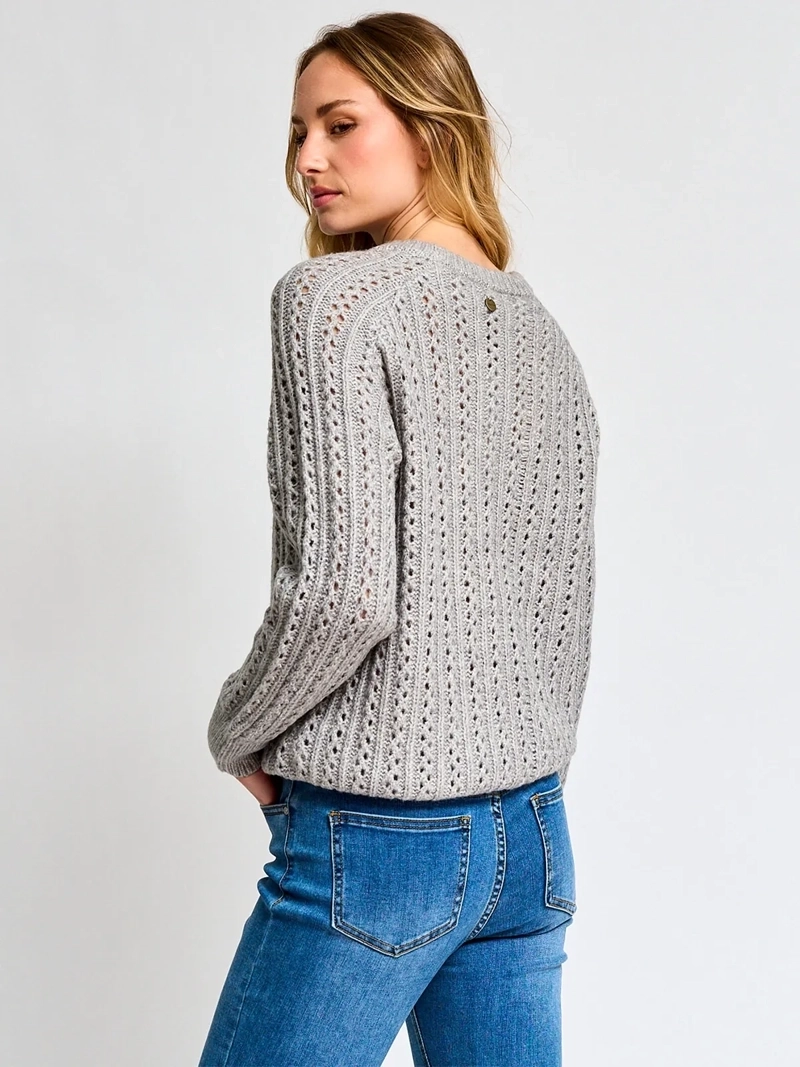 SWEATER MUJER REGATTA MANGA LARGA TRENZADO - 2