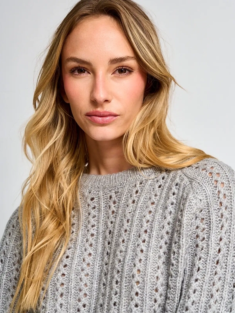SWEATER MUJER REGATTA MANGA LARGA TRENZADO - 3