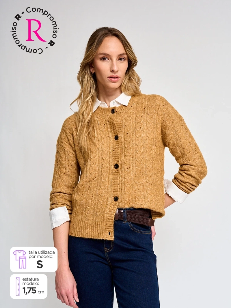 CARDIGAN MUJER REGATTA TRENZADO - 1