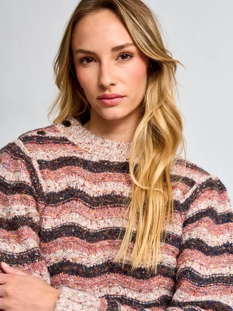 SWEATER MUJER REGATTA MANGA LARGA TRENZADO - 3
