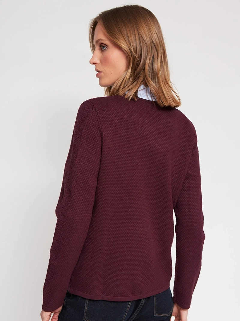 SWEATER MUJER CACHAREL CUELLO REDONDO MANGA LARGA PERLAS - 3