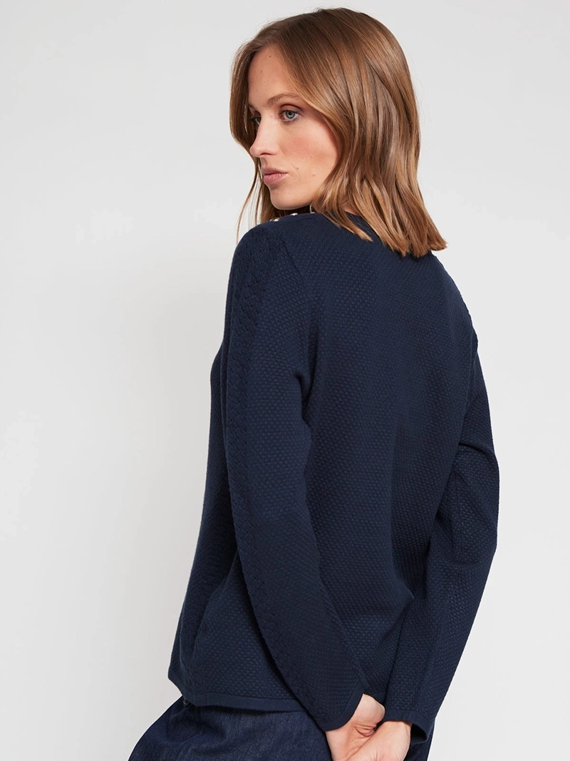 SWEATER MUJER CACHAREL CUELLO REDONDO MANGA LARGA PERLAS - 3