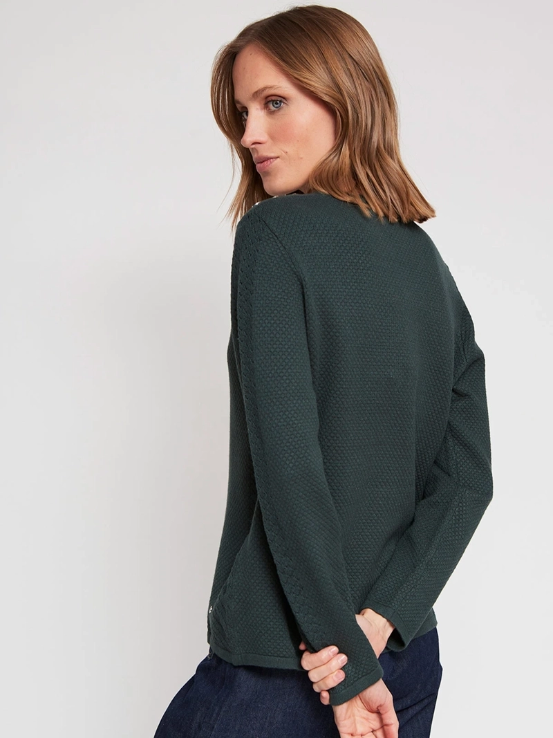 SWEATER MUJER CACHAREL CUELLO REDONDO MANGA LARGA PERLAS - 3