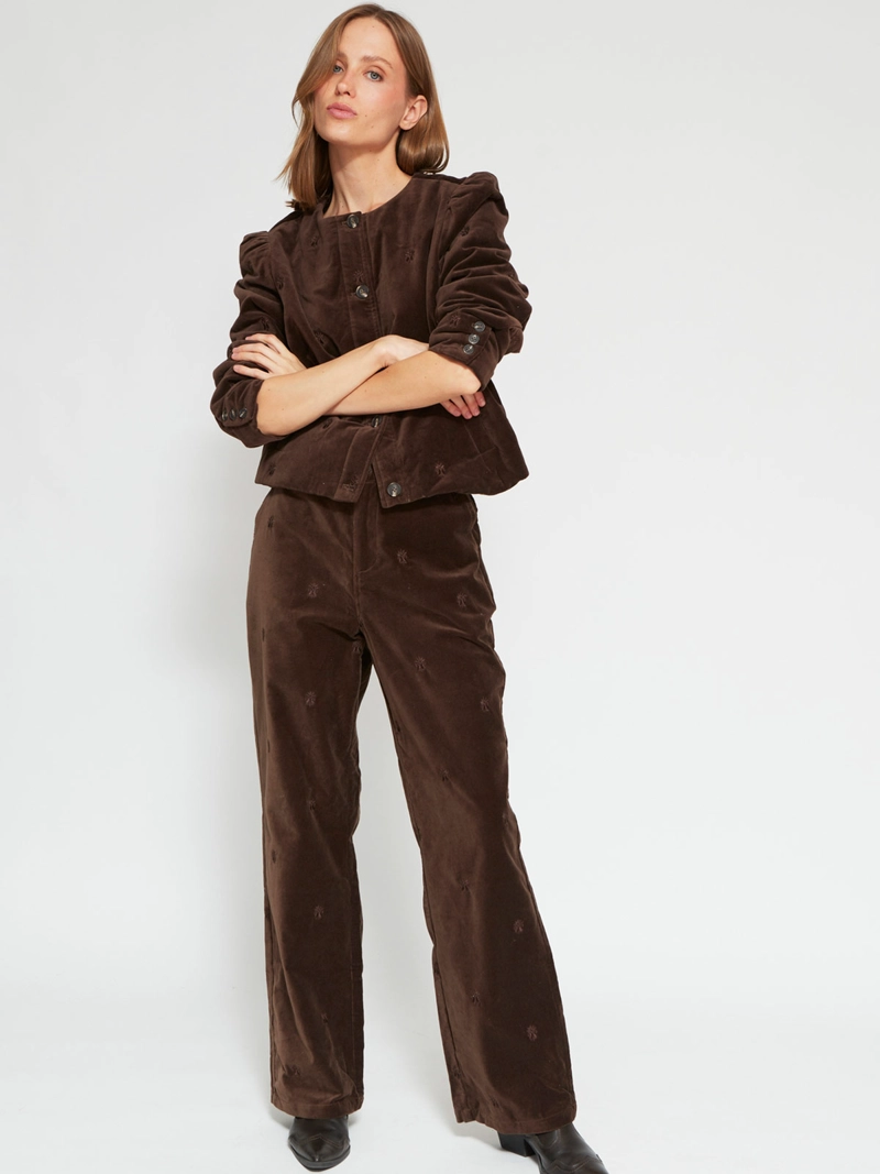 CHAQUETA MUJER TATIENNE ALGODÓN PADDING BORDADA - 4