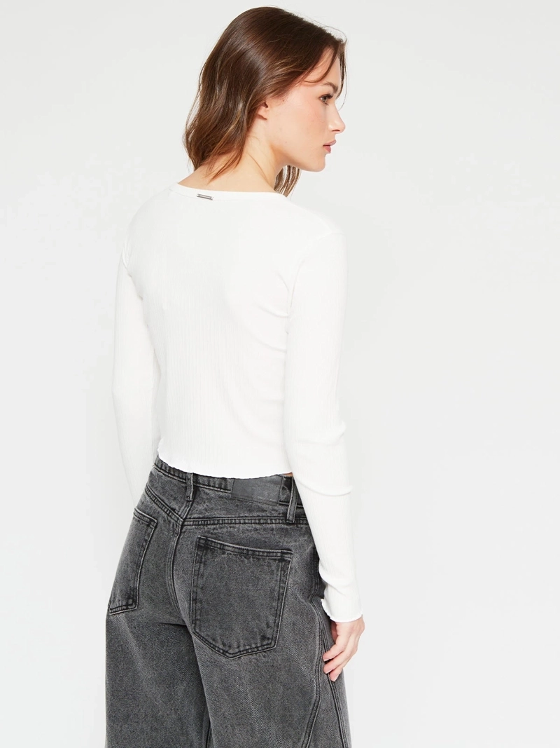POLERA MUJER AEROPOSTALE ALGODÓN RIB - 2