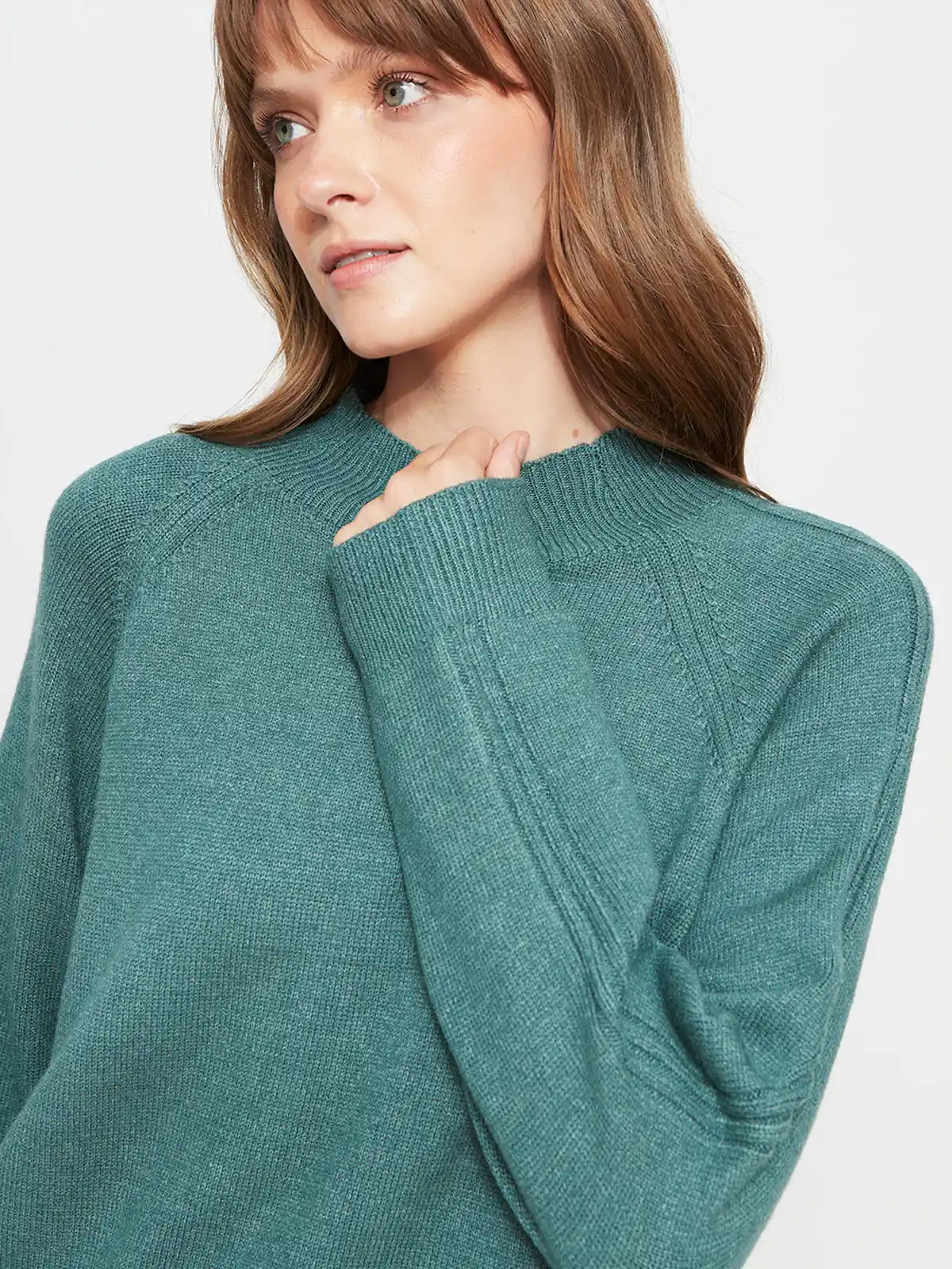 SWEATER MUJER AZIZ CUELLO MOCK - 3