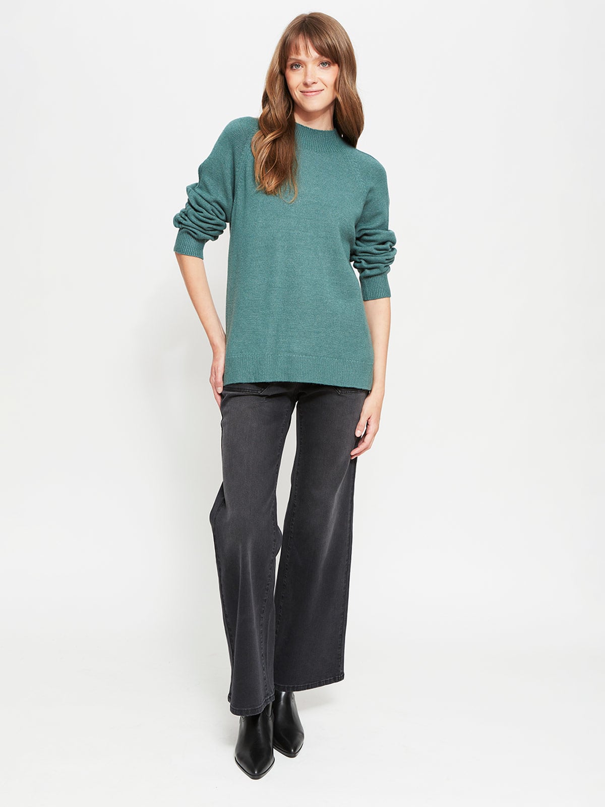 SWEATER MUJER AZIZ CUELLO MOCK - 4
