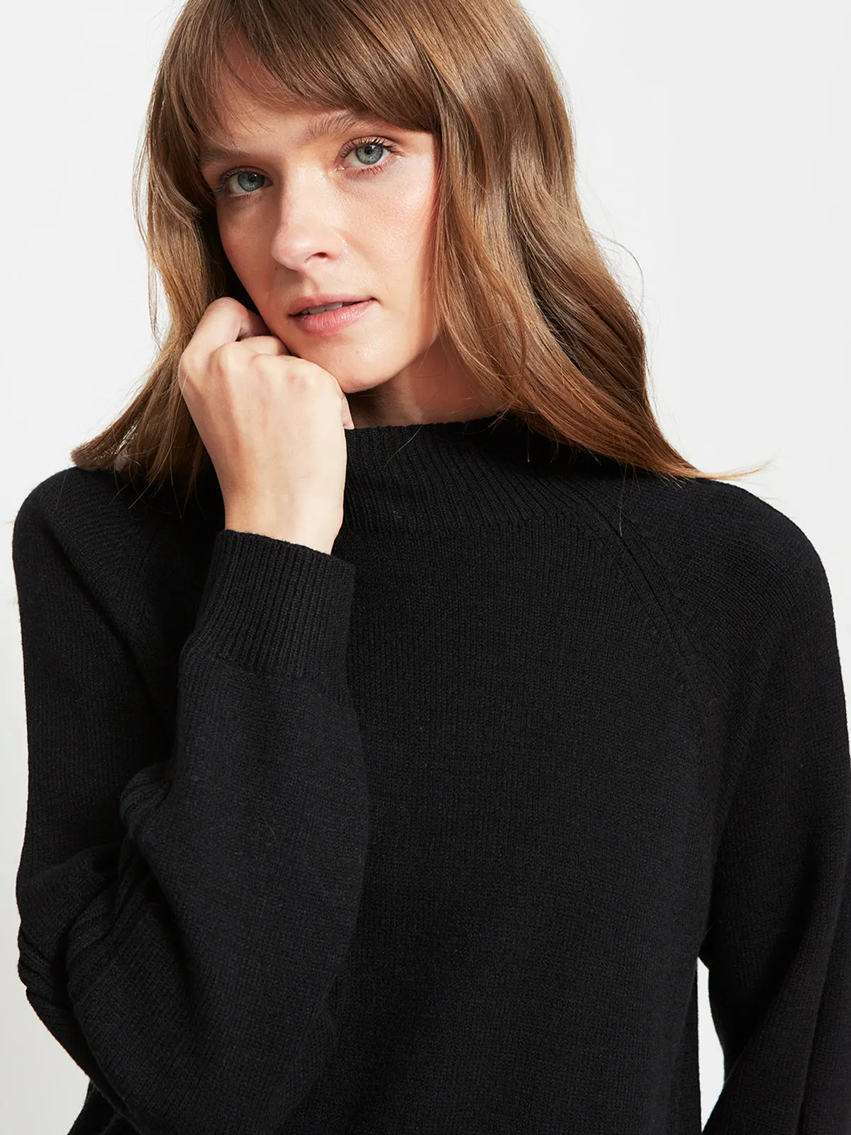 SWEATER MUJER AZIZ CUELLO MOCK - 3