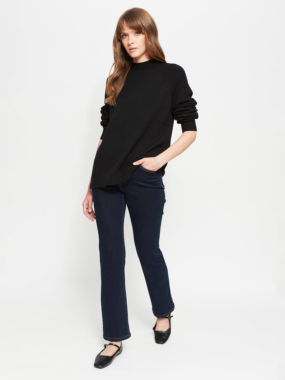 SWEATER MUJER AZIZ CUELLO MOCK - 4