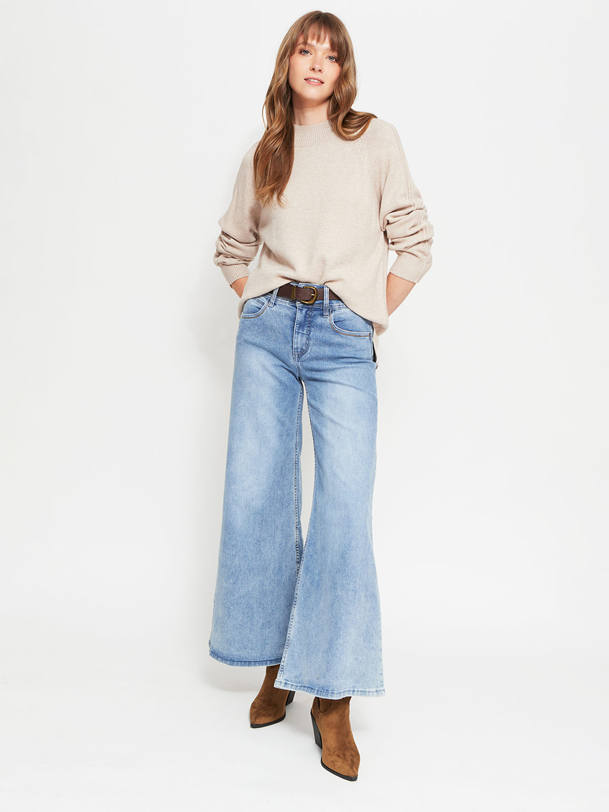 SWEATER MUJER AZIZ CUELLO MOCK - 4