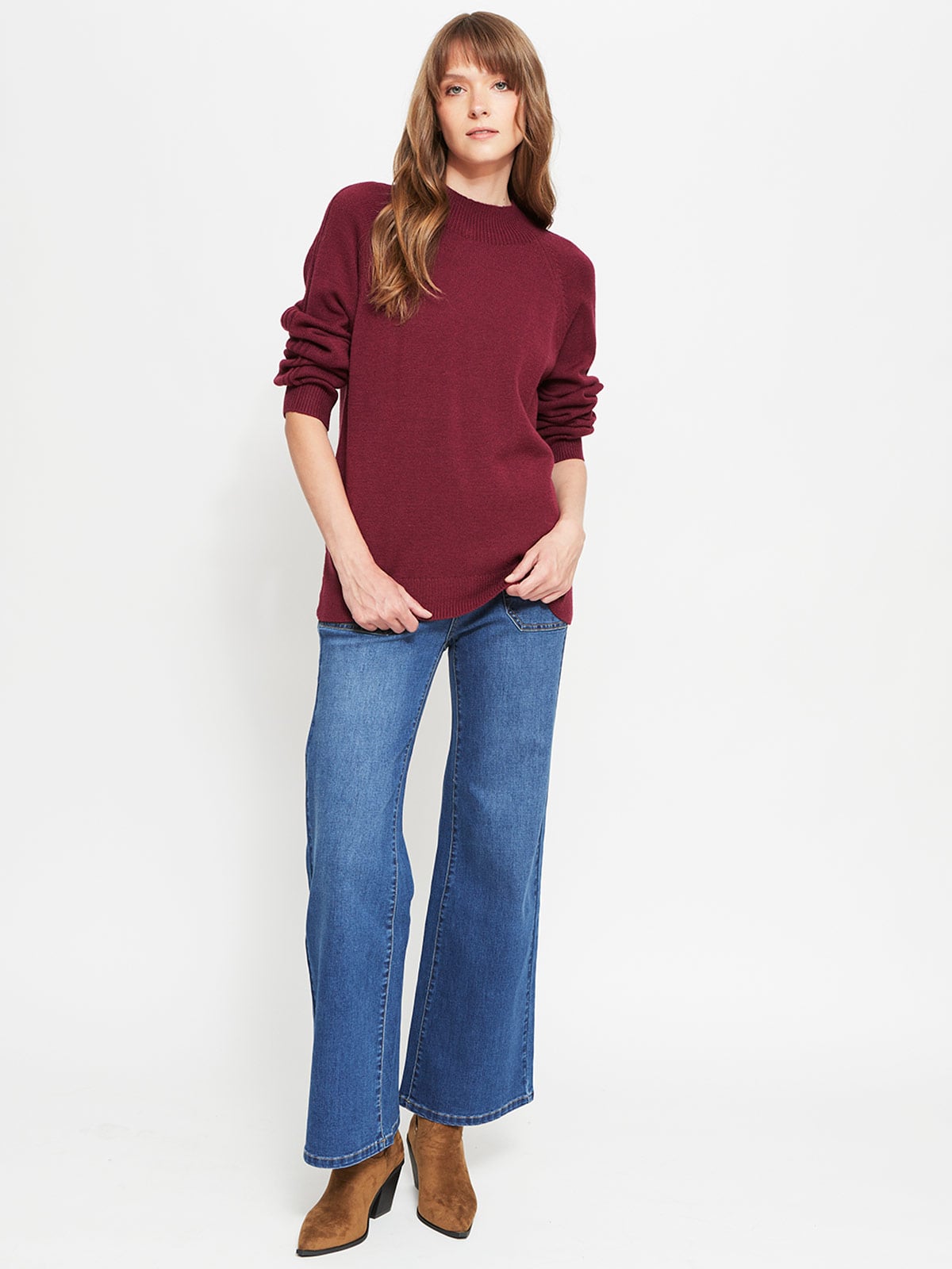 SWEATER MUJER AZIZ CUELLO MOCK - 4