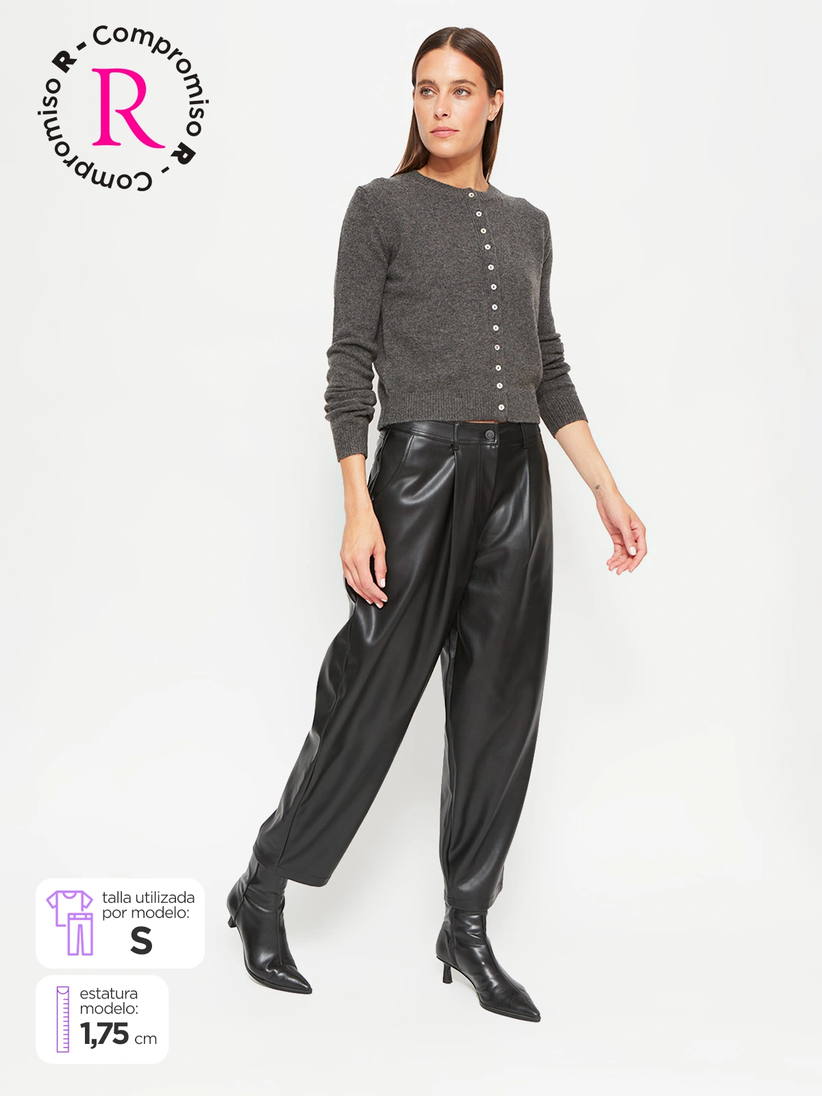 PANTALÓN MUJER MARQUIS EFECTO PIEL - 1