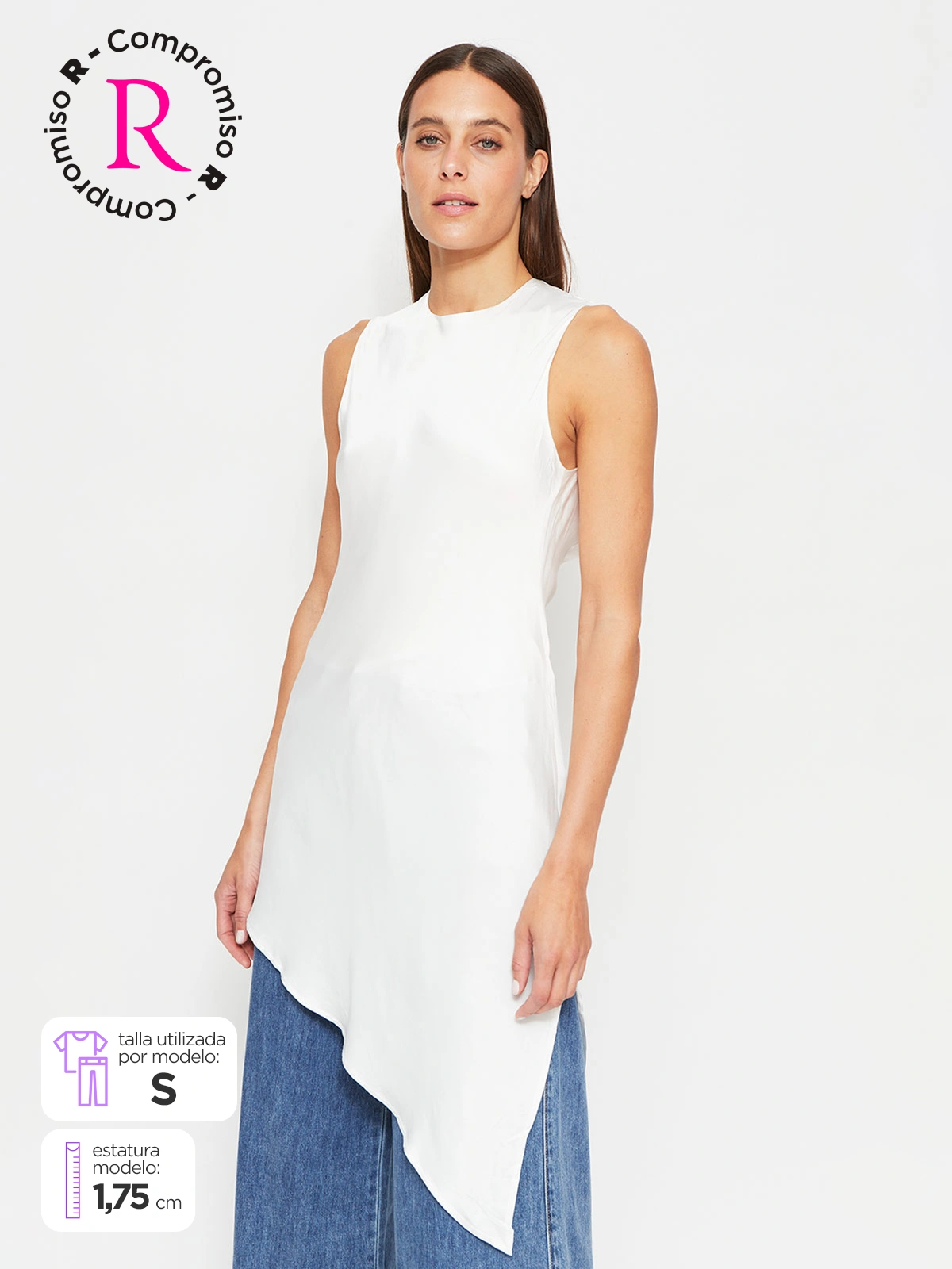 BLUSA MUJER MARQUIS SATÍN ASIMÉTRICA - 1