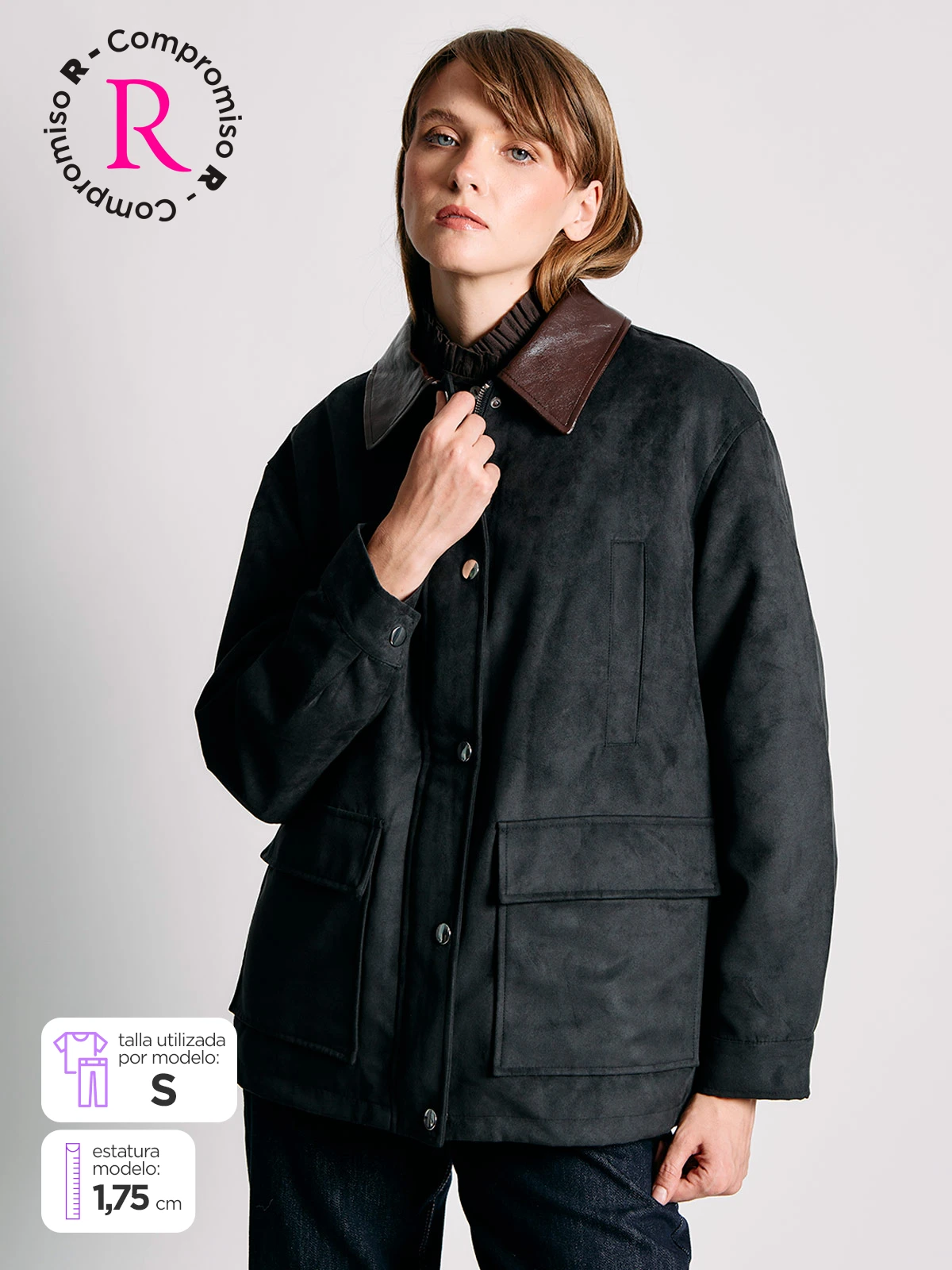 CHAQUETA MUJER MARQUIS EFECTO PIEL - 1