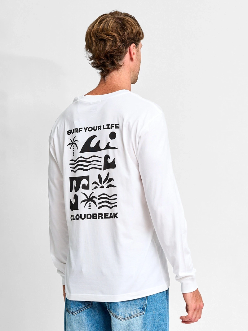 POLERA HOMBRE CLOUDBREAK ALGODÓN MANGA LARGA PRINT - 2