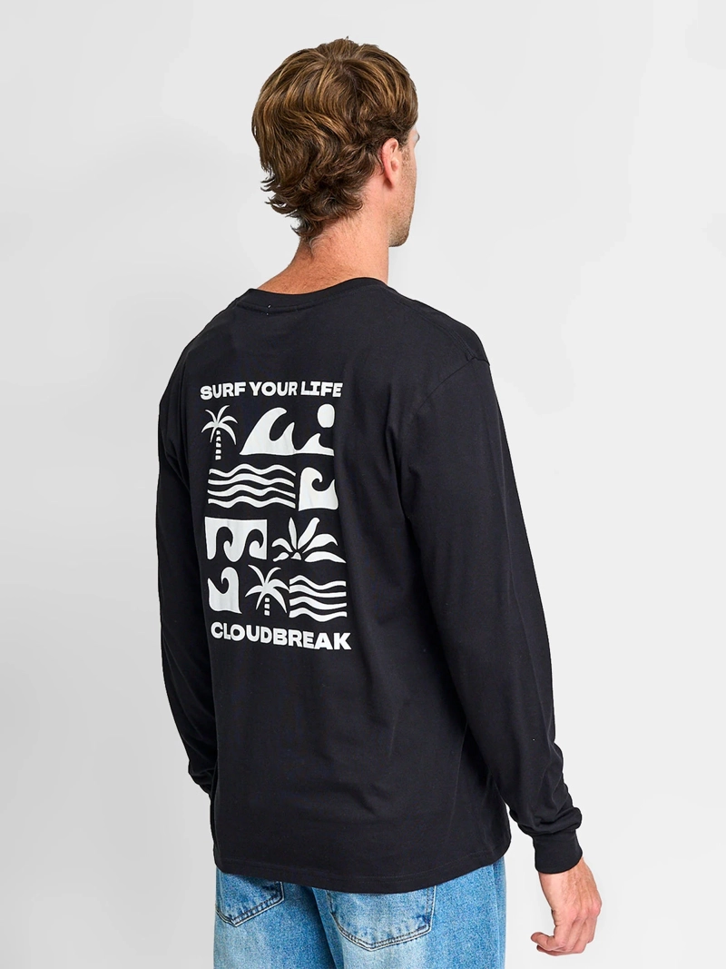 POLERA HOMBRE CLOUDBREAK ALGODÓN MANGA LARGA PRINT - 2