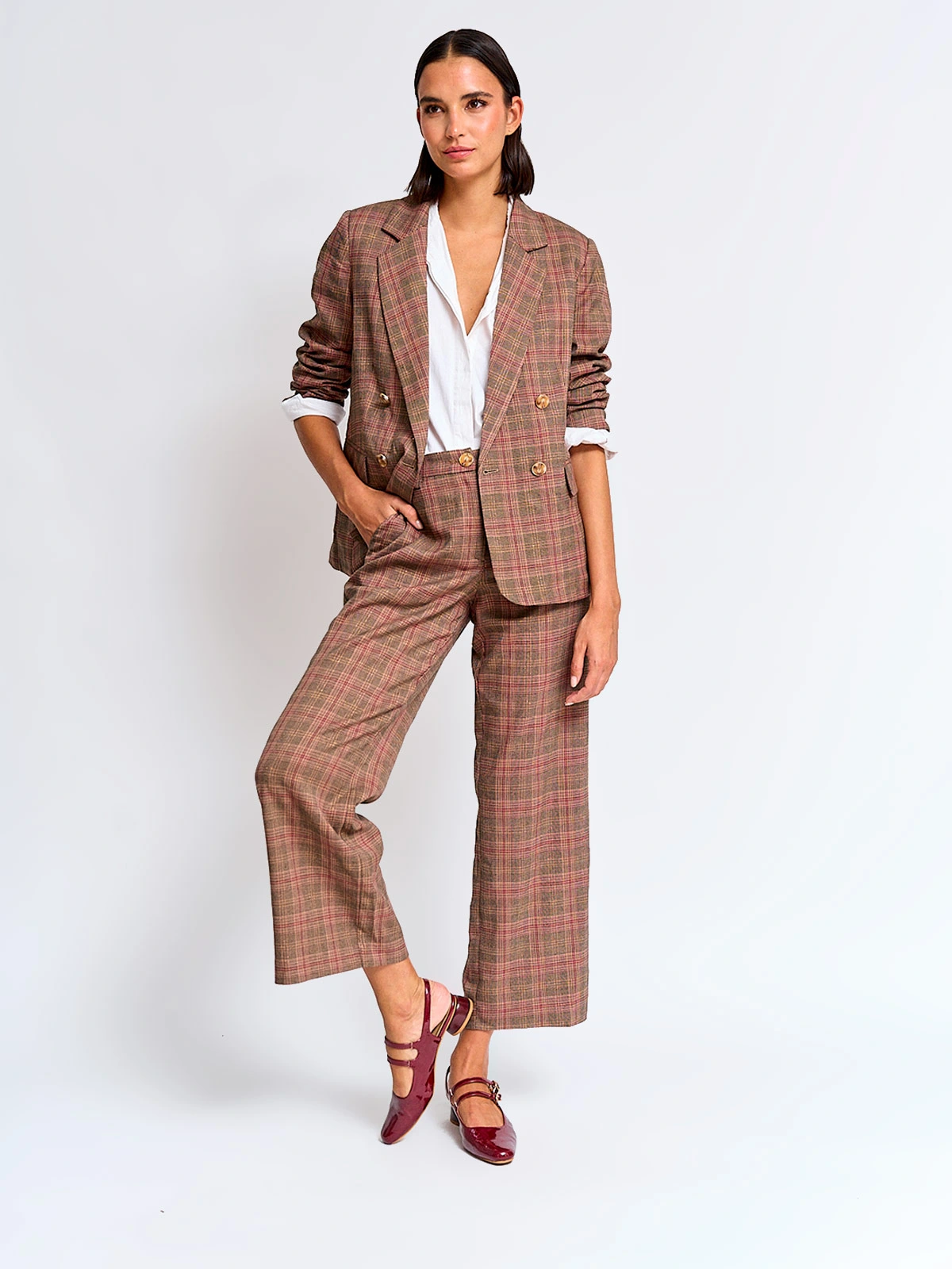 BLAZER MUJER CACHAREL FORMAL SOLAPA - 4